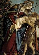 BOTTICELLI, Sandro Madonna and Child and the Young St John the Baptist Spain oil painting artist